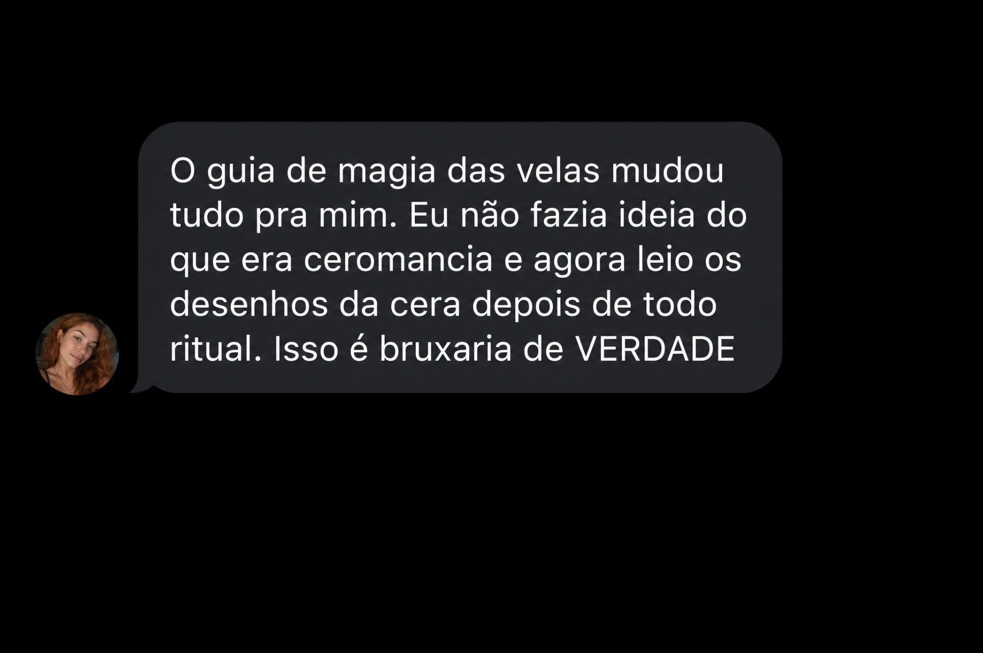 Print de conversa 4 sobre a coleção de grimórios